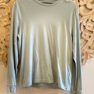 J. Crew Soft pale blue green long sleeve tee shirt